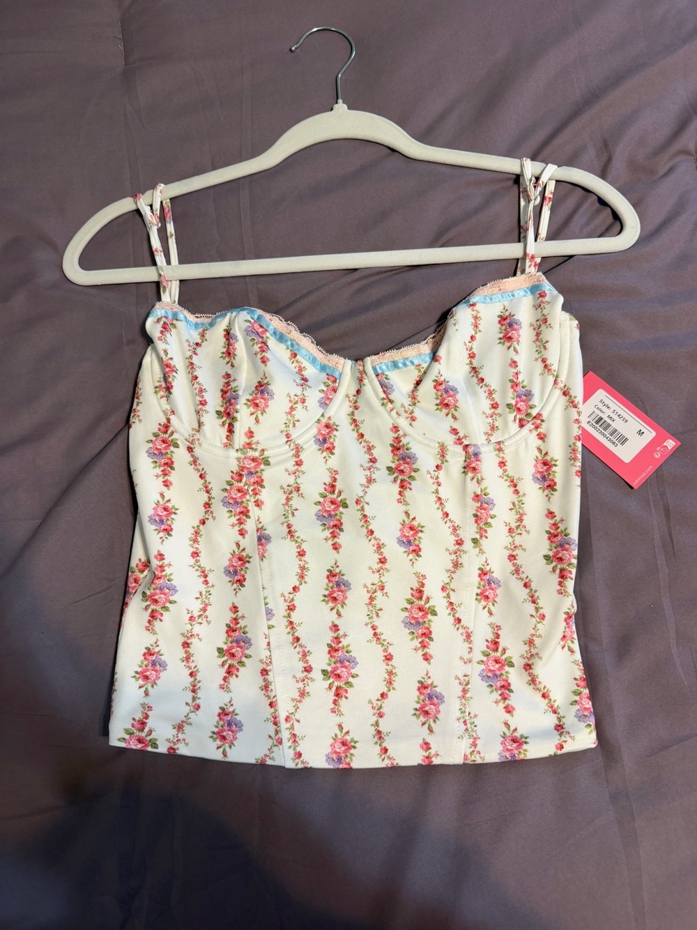 Edikted Floral Corset Top